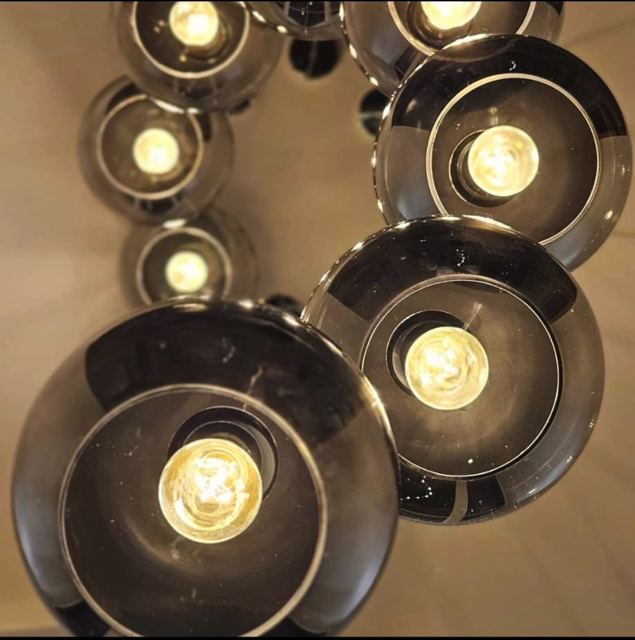 Glass globe pendant lights